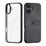 DUX DUCIS Aimo Series Matte Anti-drop TPU + PC Case for iPhone 16 Plus Black