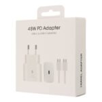 EP-TA845 45W Type-C Charger with 1M 5A Type-C to Type-C Cable & Package for Samsung Ori EU Plug White - Image 2