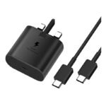 EP-TA800 25W Type-C Charger with 1M Type-C to Type-C Cable & Package for Samsung Ori UK Plug Black