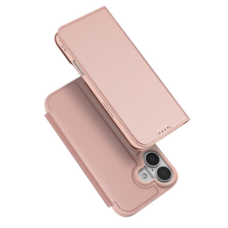 24620250704101124.jpg DUX DUCIS Skin Pro Series Magnetic Horizontal Flip Leather TPU + PU Case for iPhone 17 Pink - Image 1
