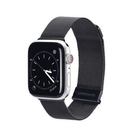 DUX DUCIS Milanese Series Stainless Steel Watch Band for Apple Watch 38MM/40MM/41MM/42(10th)MM Series Black