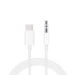 JBC-007 Type-C Male to 3.5mm AUX Male Audio Adapter Cable with Package White