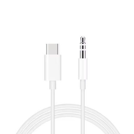 JBC-007 Type-C Male to 3.5mm AUX Male Audio Adapter Cable with Package White