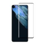 Around Glue Fingerprint Unlock Available Full Screen Tempered Glass Screen Protector for Samsung Galaxy S21+ 5G G996 Black