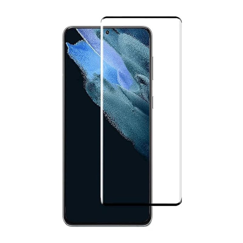 26120250618171526.jpg Around Glue Fingerprint Unlock Available Full Screen Tempered Glass Screen Protector for Samsung Galaxy S21+ 5G G996 Black - Image 1