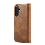 DG.MING Two-Folding Cowhide Texture Case for Samsung Galaxy A36 Brown - Image 2