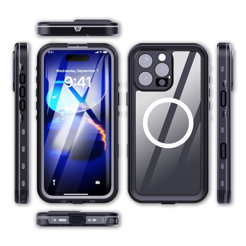 26620240826180938.jpg Redpepper IP68 Waterproof Shockproof Case for iPhone 16 Pro Max Black - Image 1