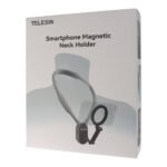 TELESIN MNM-001 Silicone Neck Mount Magnetic Selfie Phone Holder Gray - Image 2