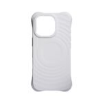 Full Pure Color MagSafe Liquid Silicone Ripple Case with Customize Side Keys Hole for iPhone 16 White