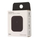 Anti-drop Dust-proof Bluetooth Earphone Silicone Case for AirPods 1/AirPods 2 Black - Image 2