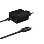 EP-TA845 45W Type-C Charger with 1M 5A Type-C to Type-C Cable & Package for Samsung Ori EU Plug Black