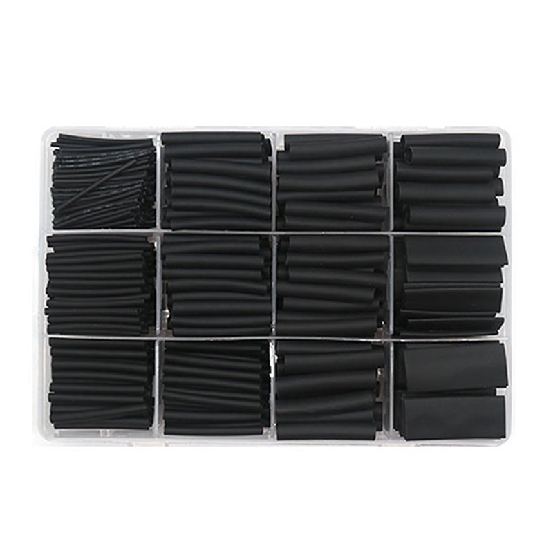 29120211125162942.jpg 625Pcs Heat Shrink Tubing Kit Wire Wrap Insulation Protection Black - Image 1
