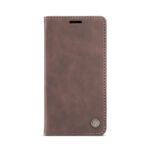 CaseMe-013 TPU Business Style Vintage Matte Horizontal Flap Leather Case for iPhone 12 Mini Brown