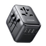 JOYROOM JR-TCW01 17W 3*USB+1*Type-C Port Universal Travel Adapter Black