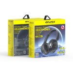 AWEI A360BL Foldable Bluetooth Wireless Adjustable Headband Headphone Black - Image 2