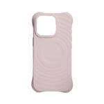 Full Pure Color MagSafe Liquid Silicone Ripple Case with Customize Side Keys Hole for iPhone 16 Pink