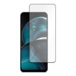 Silk Screen Full Screen Tempered Glass Screen Protector for Motorola Moto G14/Moto G54 Black