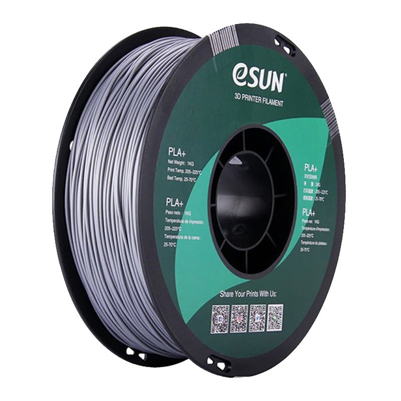 30720250407180037.jpg eSun 1.75mm*340m PLA+ 3D Printer Pen Filament Silver 30 Days In Arrival - Image 1