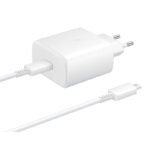 EP-TA845 45W Type-C Charger with 1M 5A Type-C to Type-C Cable & Package for Samsung Ori EU Plug White