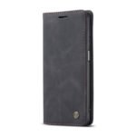 CaseMe-013 TPU Business Style Vintage Matte Horizontal Flap Leather Case for Samsung Galaxy A32 5G Black
