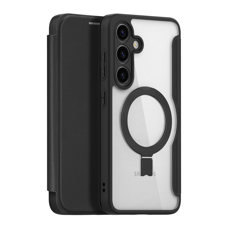35420240514160035.jpg DUX DUCIS Skin X Pro Series Magnetic Horizontal Flip Leather TPU + PU Case for Samsung Galaxy S24+ Black - Image 1