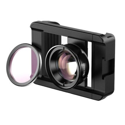 APEXEL CM-HB100CPL 100mm Macro Lens CPL Kit with Multi-Function Clip for Mobile Phone