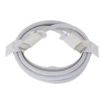 A2795 1M 60W Type-C to Type-C Braided Fast Charging Data Cable with Package for iPhone 15/16/17 Series White OEM