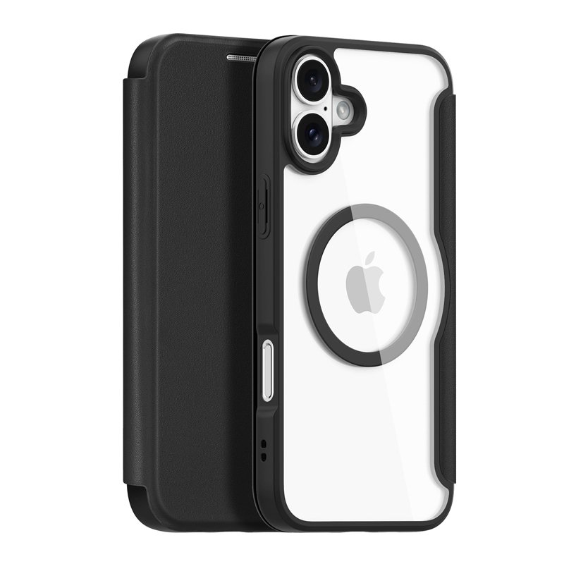 36620240806182237.jpg DUX DUCIS Skin X Pro Series Magnetic Horizontal Flip Leather TPU + PU Case for iPhone 16 Plus Black - Image 1