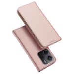 DUX DUCIS 163mm Skin Pro Series Magnetic Horizontal Flip Leather TPU + PU Case for Xiaomi Redmi Note 14 4G Pink