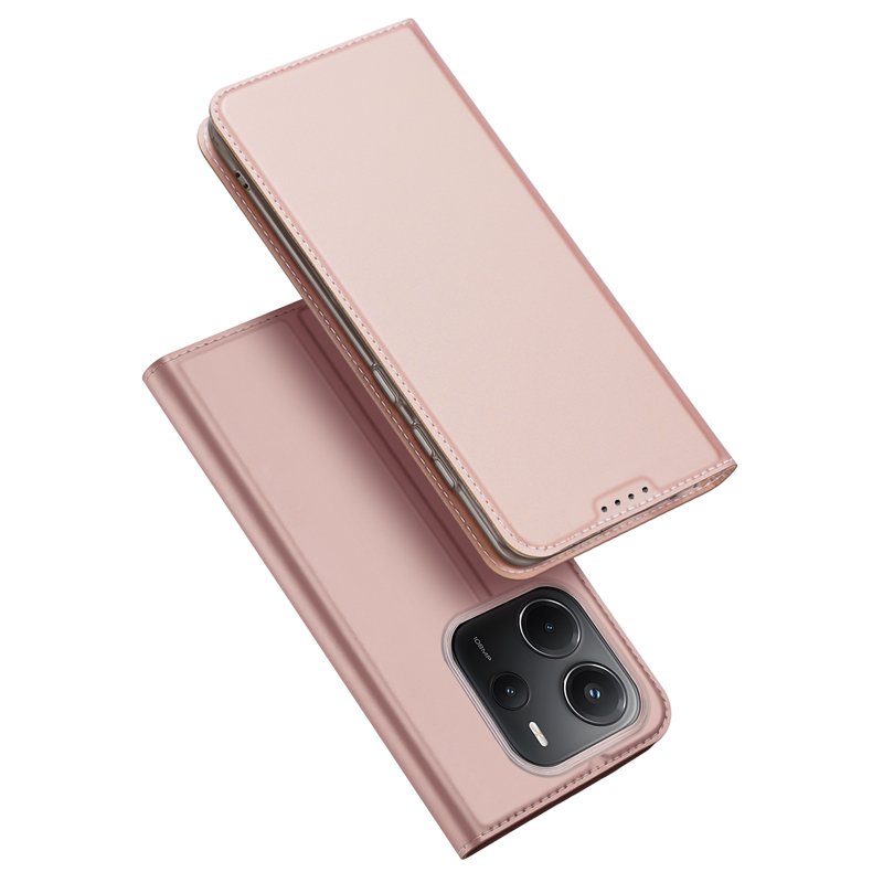 36920250222155923.jpg DUX DUCIS 163mm Skin Pro Series Magnetic Horizontal Flip Leather TPU + PU Case for Xiaomi Redmi Note 14 4G Pink - Image 1