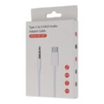JBC-007 Type-C Male to 3.5mm AUX Male Audio Adapter Cable with Package White - Image 2