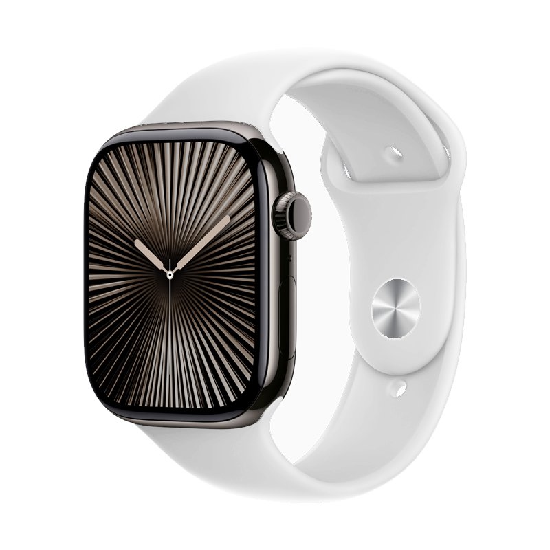 37920241128111732.jpg Solid Color Classic Silicone Band for Apple Watch 38MM/40MM/41MM/42MM(S10) Series White - Image 1