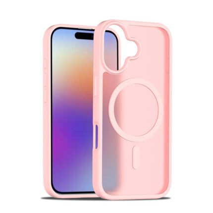 Magsafe Anti-drop Matte Translucent Case for iPhone 17 Pink