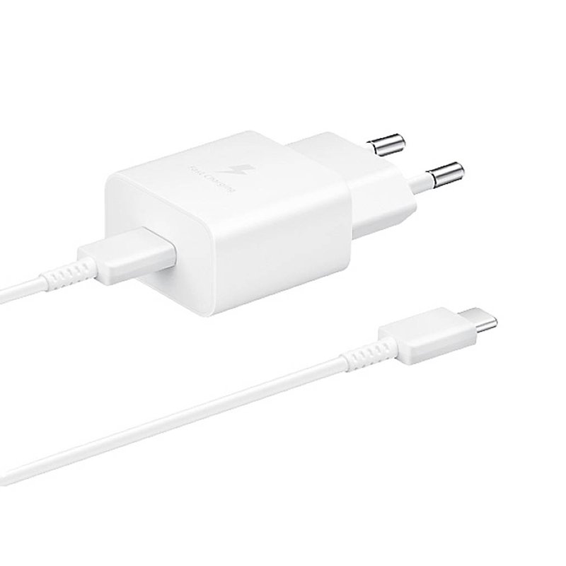 39020241017173025.jpg 15W Type-C Charger with 1M 3A Type-C to Type-C Cable for Samsung EU Plug OEM White - Image 1