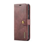 DG.MING Two-Folding Cowhide Texture Case for Samsung Galaxy A36 Red
