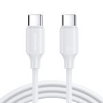 JOYROOM S-CC060A9 1M 60W Type-C to Type-C Charging Data Cable White CE/ROHS Certified
