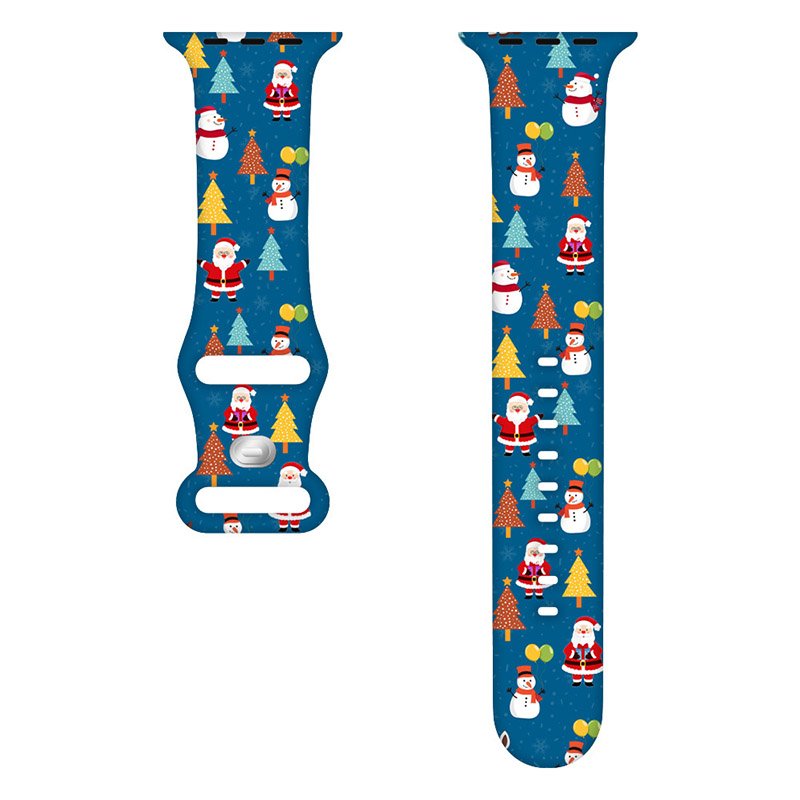 41420241107163549.jpg No.9 Christmas Series Silicone Strap Band for Apple Watch 42/44/45/46/49MM - Image 1