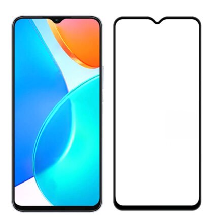 Silk Screen Full Screen Tempered Glass Screen Protector for Honor X6b Black