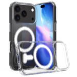 Magnetic Anti Scratch Shockproof TPU+PC Case for iPhone 17 Pro Max Transparent