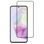 Silk Screen Full Screen Tempered Glass Screen Protector for Samsung Galaxy A36 Black