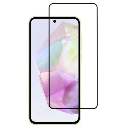 Silk Screen Full Screen Tempered Glass Screen Protector for Samsung Galaxy A36 Black