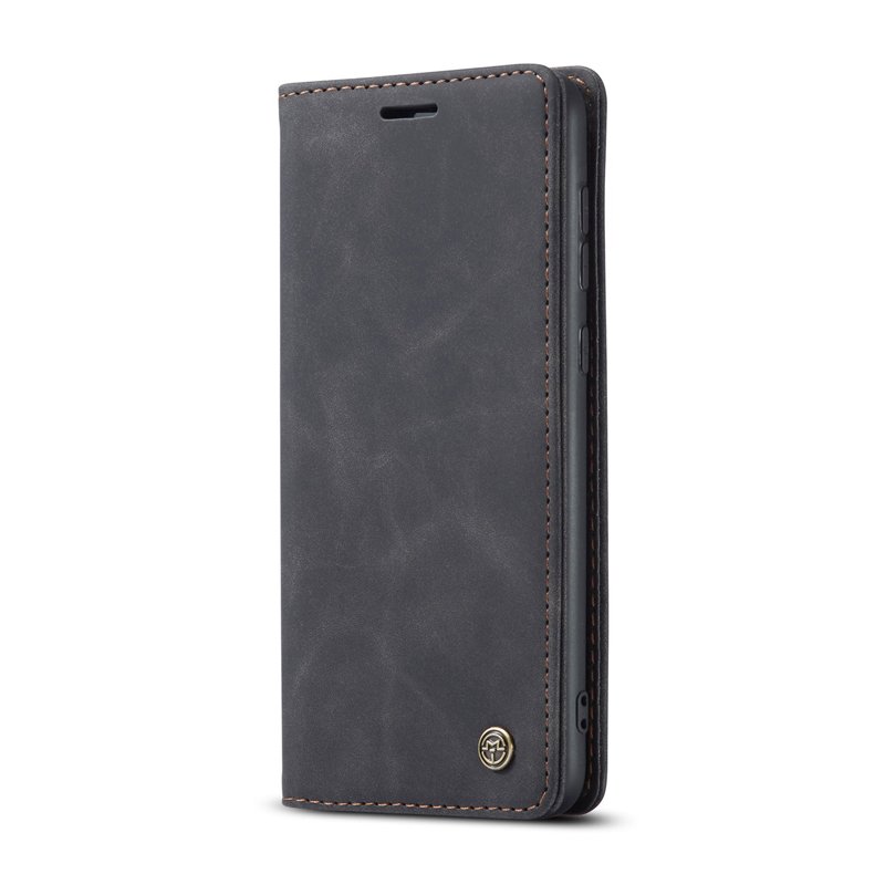 44320210605142709.jpg CaseMe-013 TPU Business Style Vintage Matte Horizontal Flap Leather Case for Samsung Galaxy A52/A52 5G/A52s 5G Black - Image 1