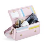 CaseMe Me30 Max 4.0-7.5 inch Crossbody Phone Bag Leather RFID Blocking Phone Purse Wallet Pink - Image 2