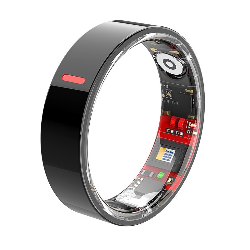 46620250620134848.jpg 20.6mm Diameter High Precision Algorithm Smart Ring with Charging Case Black - Image 1