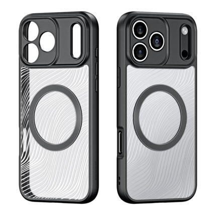 DUX DUCIS Aimo Mag Series Magnetic Matte Anti-drop TPU + PC Case for iPhone 17 Pro Max Black