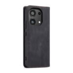 CaseMe-013 TPU Business Style Vintage Matte Horizontal Flap Leather Case for Xiaomi Redmi Note 13 Pro 4G/Poco M6 Pro 4G Black - Image 2