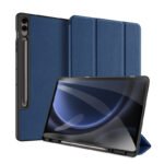 DUX DUCIS DOMO Series Luxury Smart Wake Sleep Trifold-Stand Protective Case for Samsung Galaxy Tab S9 FE+ Blue