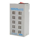 75W 20 Ports USB Desktop Charging Hub with Circuit Protective for Multiple Devices EU Plug