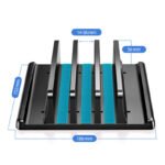 Vaydeer SZ2S031 Three Slots Adjustable Vertical Laptop Desktop Stand Black - Image 2
