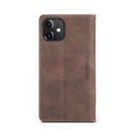 CaseMe-013 TPU Business Style Vintage Matte Horizontal Flap Leather Case for iPhone 12 Mini Brown - Image 2